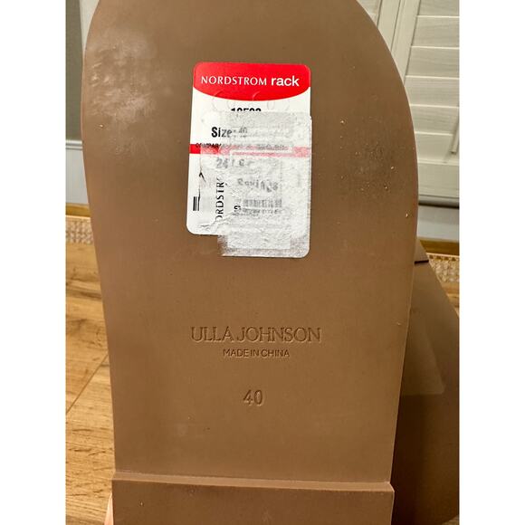 Ulla Johnson Gili Woven Leather Flatform Sandals Sundew Size 9/9.5 US 40 EU NIB - Picture 14 of 16